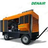 424 Cfm 7 Bar Diesel Portable Air Compressor for Sand Blasting/Mining/Jack Hammer